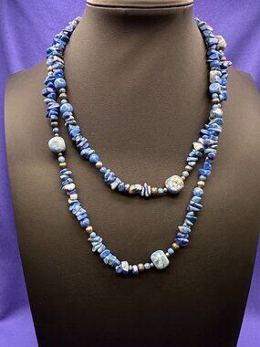 Relios/Carolyn Pollack Lapis Lazuli Necklace